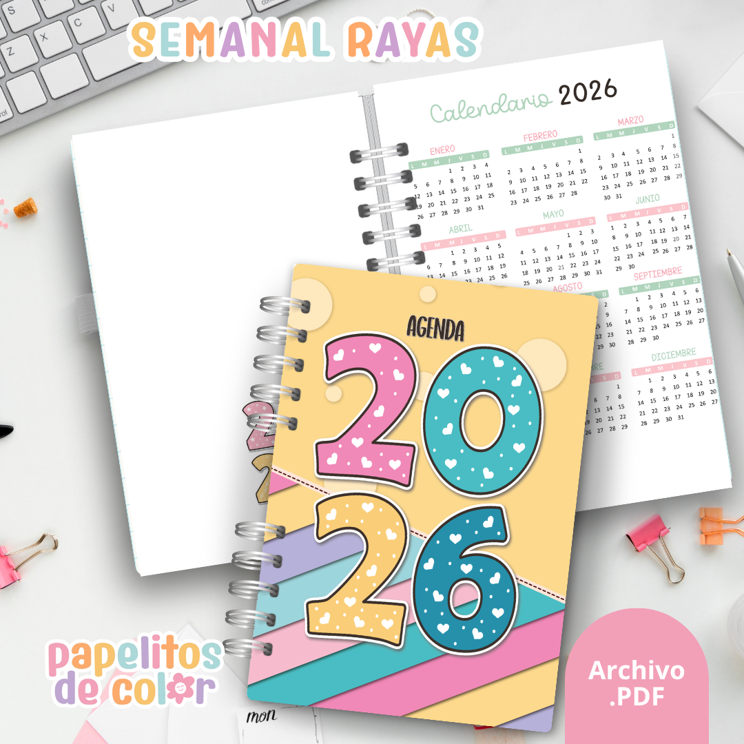 ✨ Agenda Semanal Rayas 2026  ✨