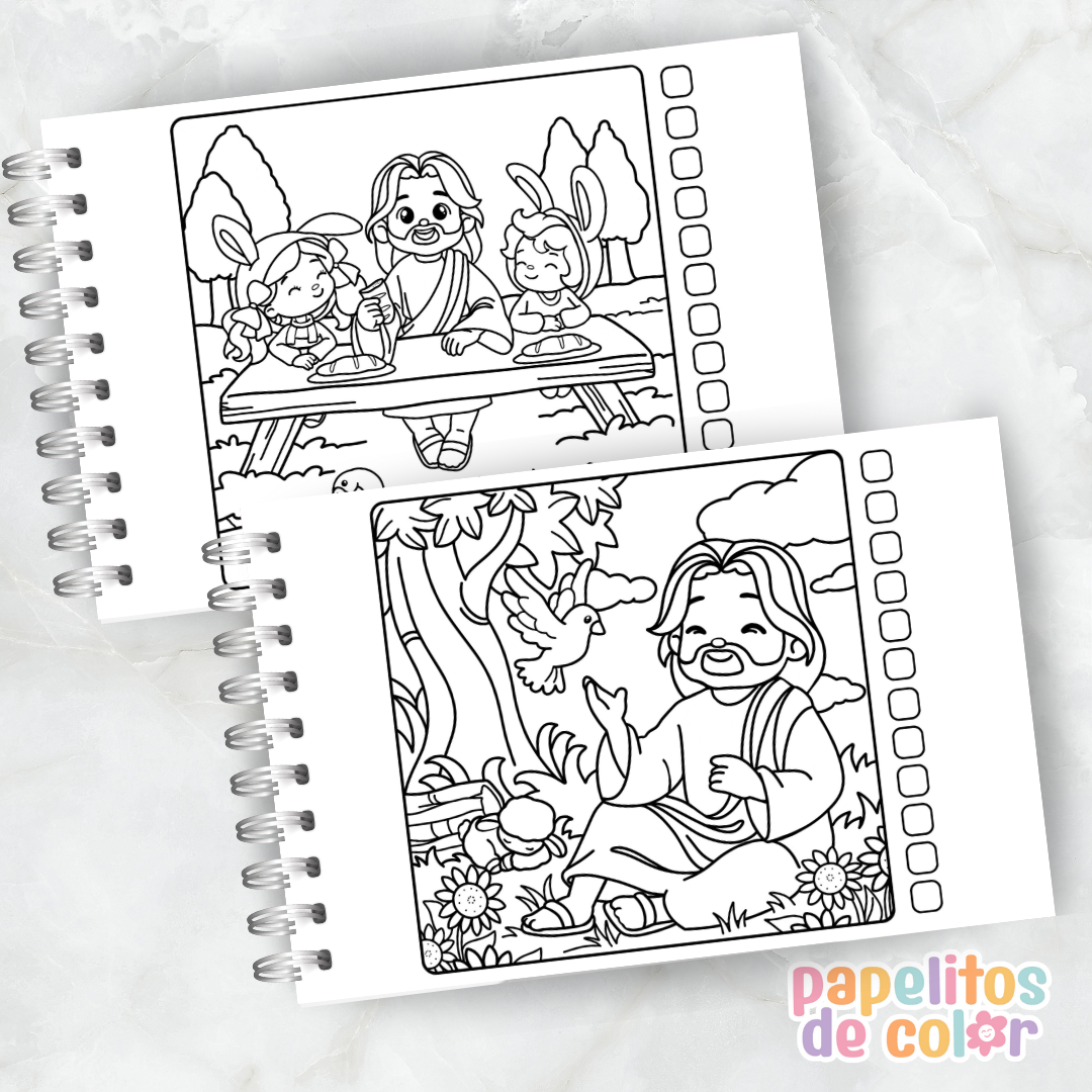 📘 Libro para Pintar – Jesús✨