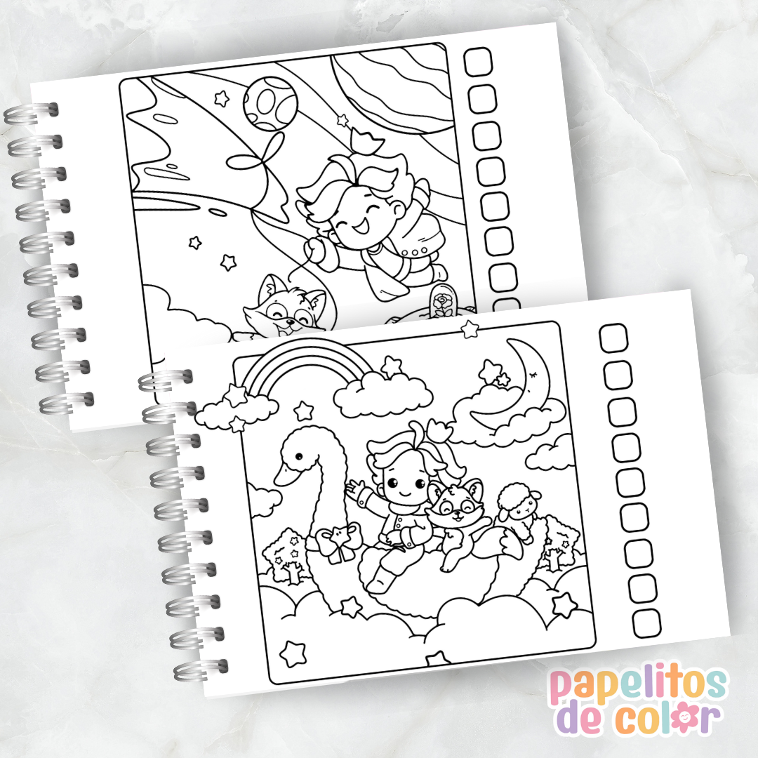📘 Libro para Pintar – El Principito🌙