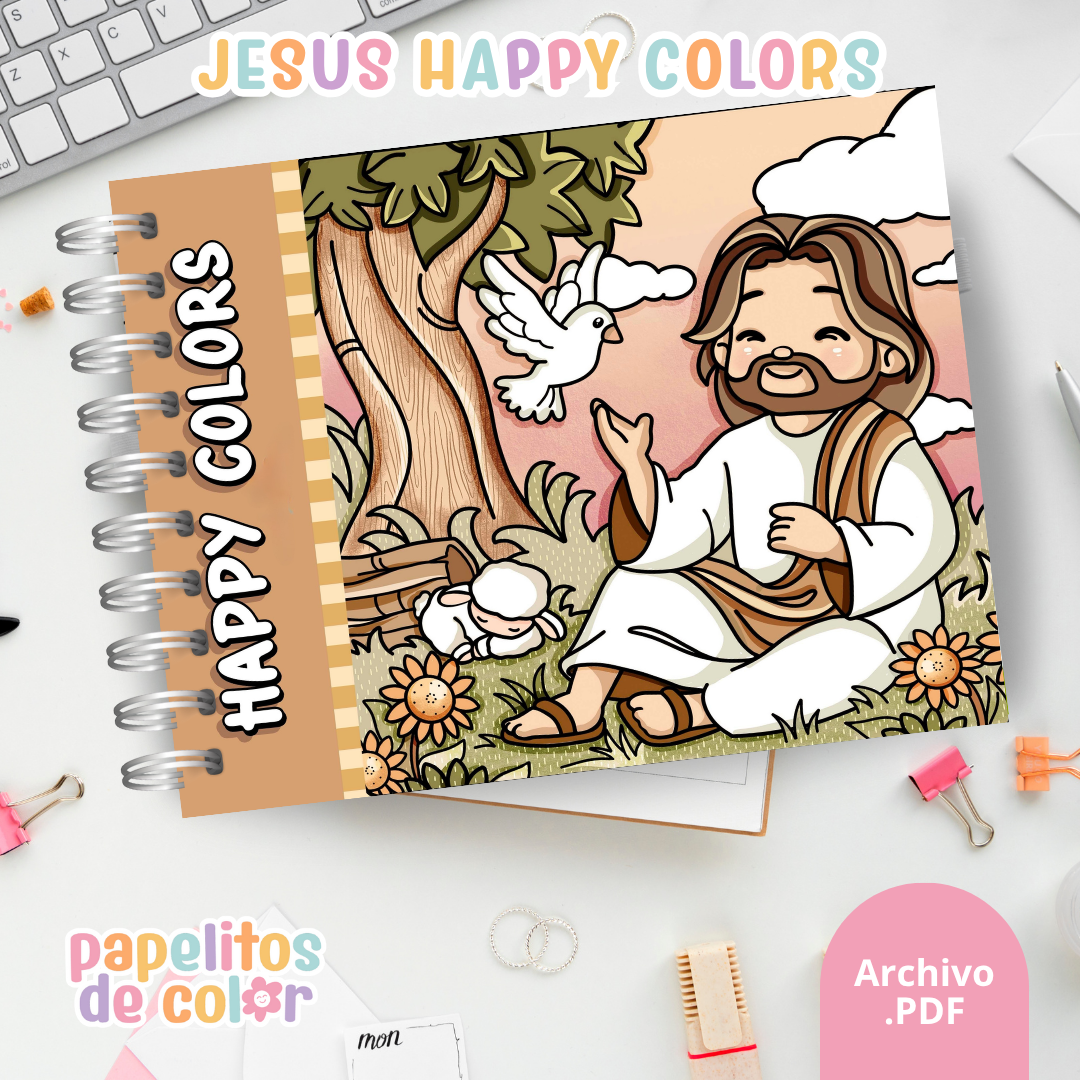 📘 Libro para Pintar – Jesús✨