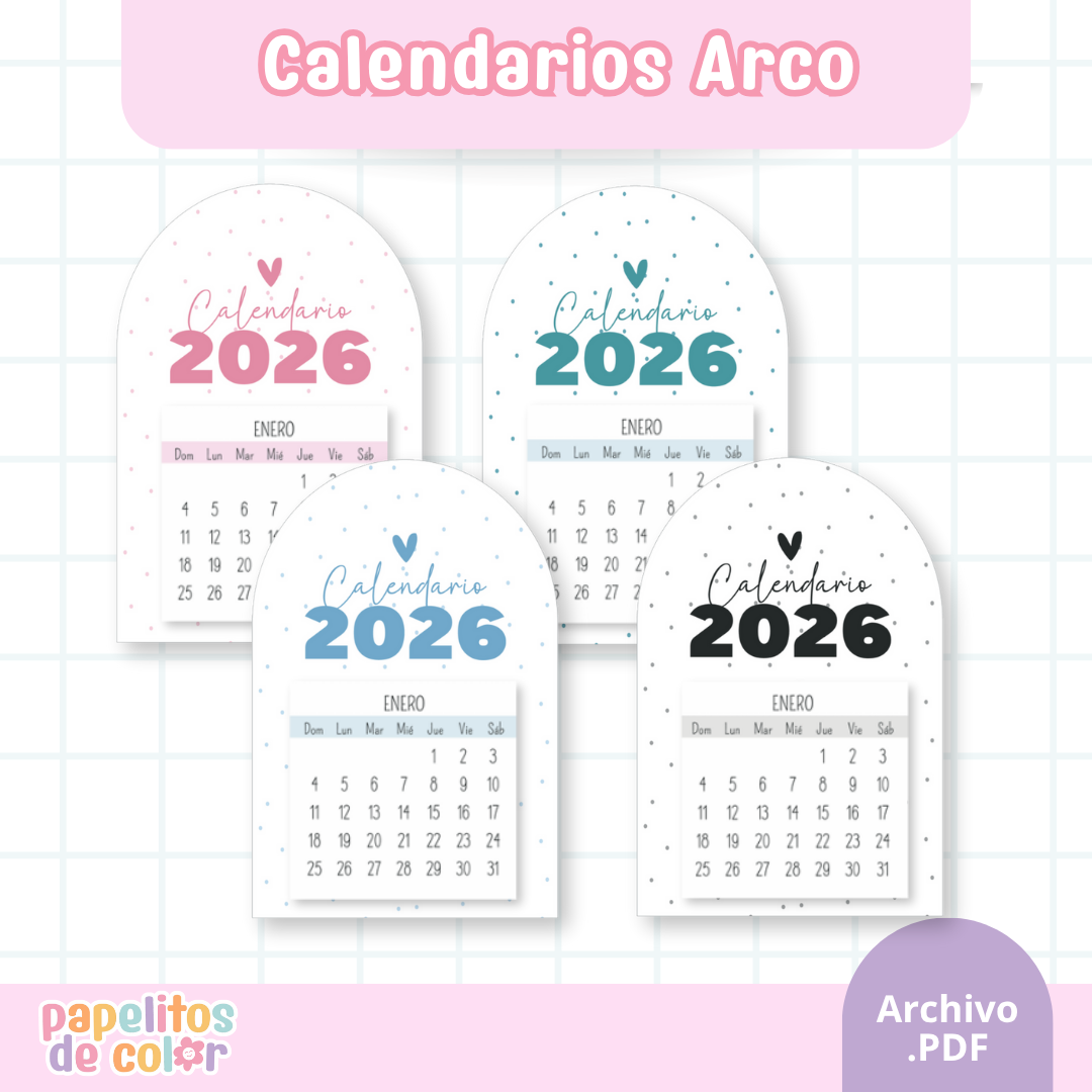 ✨ Calendario Mignon Arco ✨