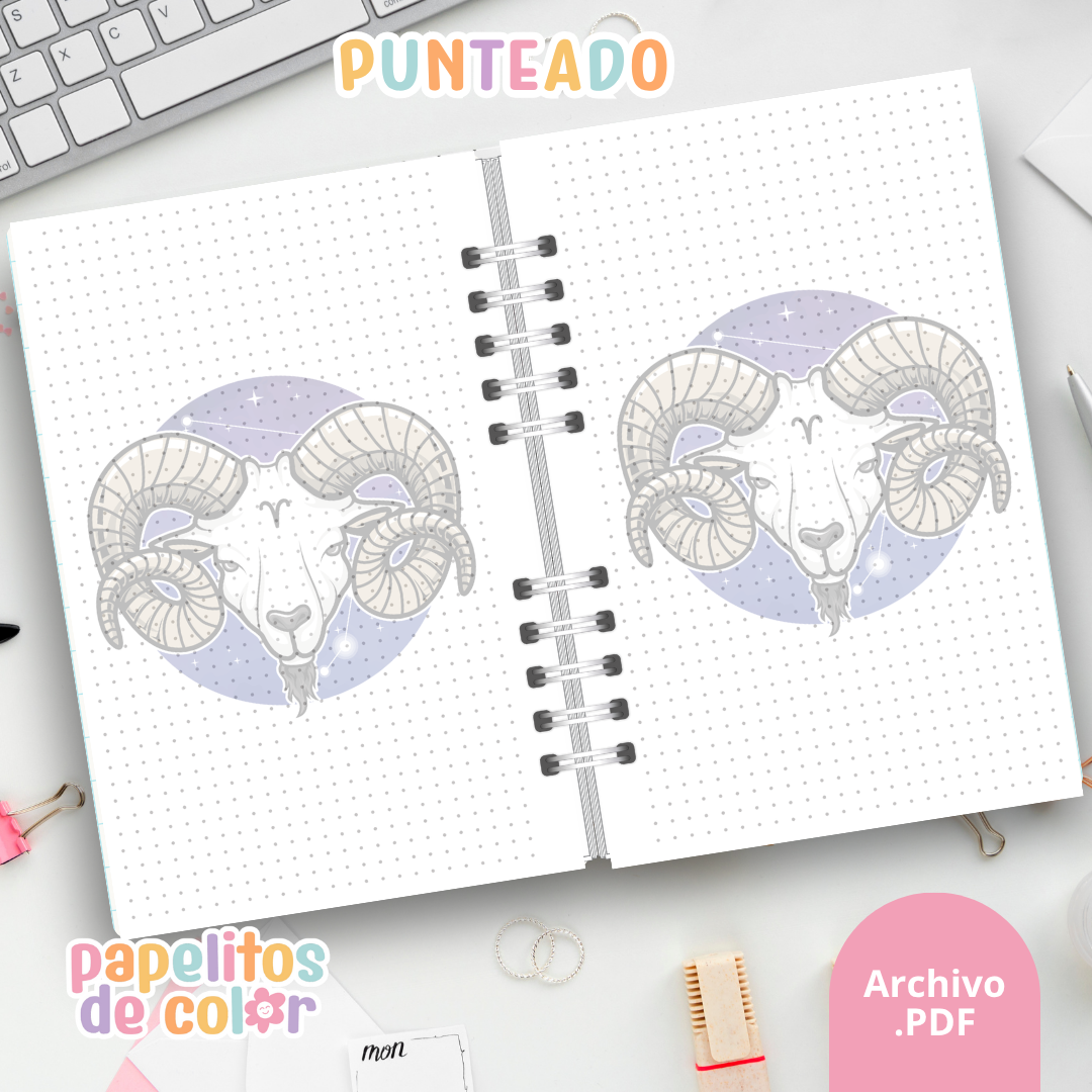 ♈ Interiores Cuadernos Zodiaco