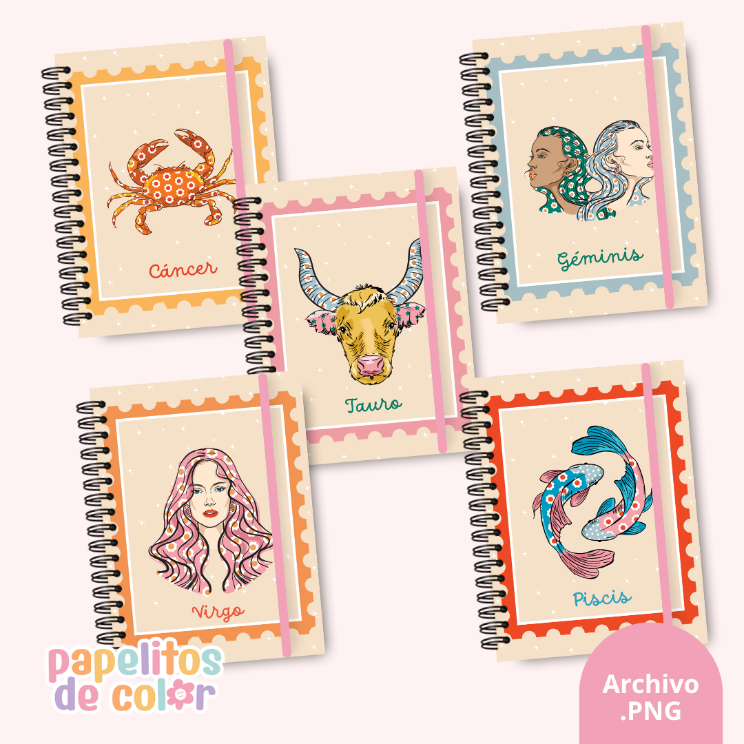 ✨ Pack de 42 Portadas Zodiacales