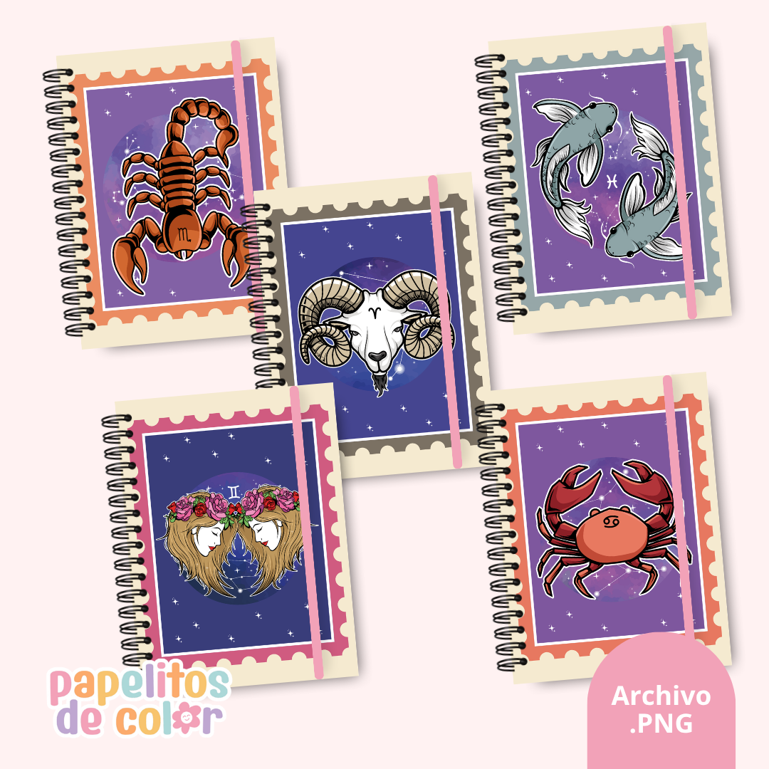 ✨ Pack de 42 Portadas Zodiacales