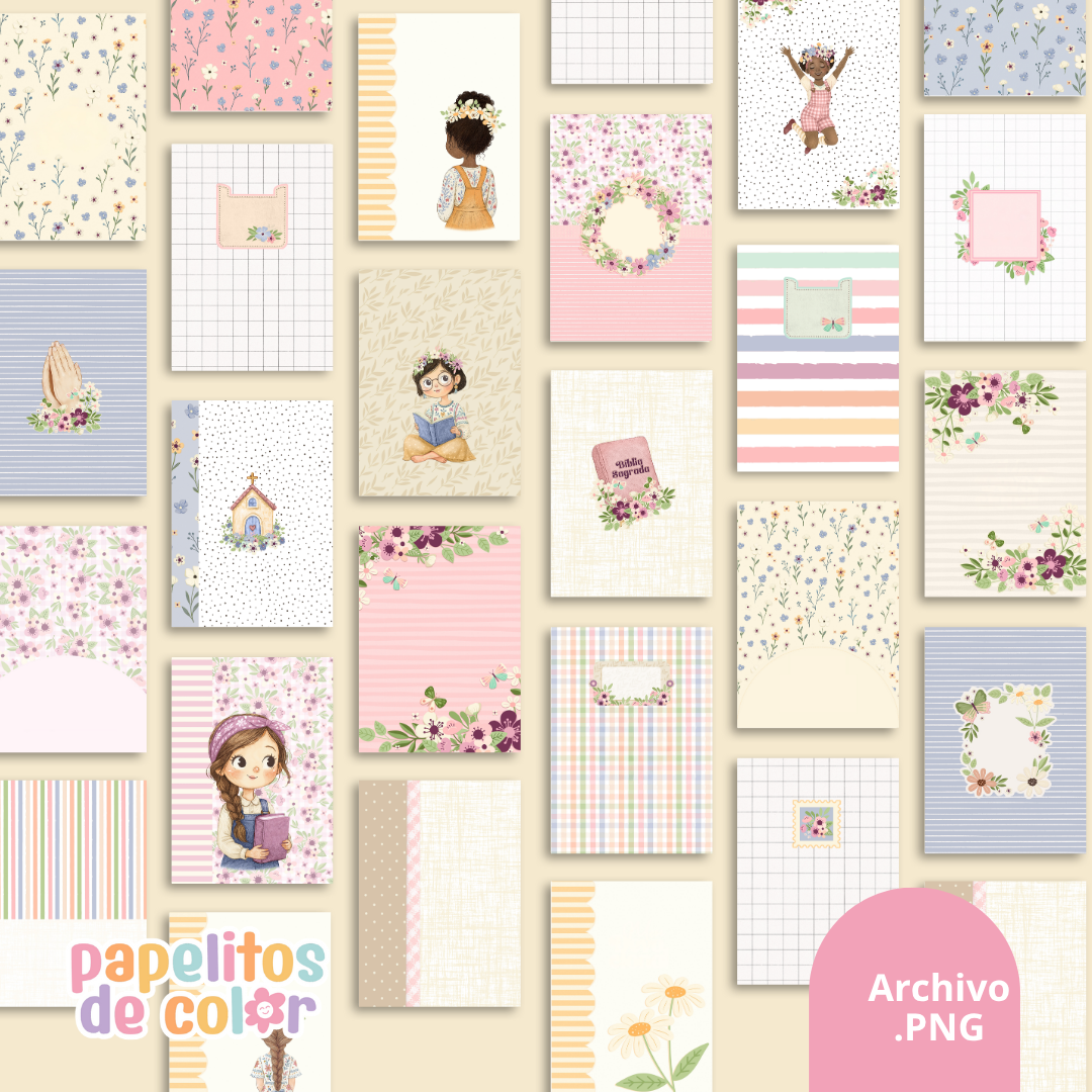 🌸 Pack 25 Portadas – Kit 12 🌸
