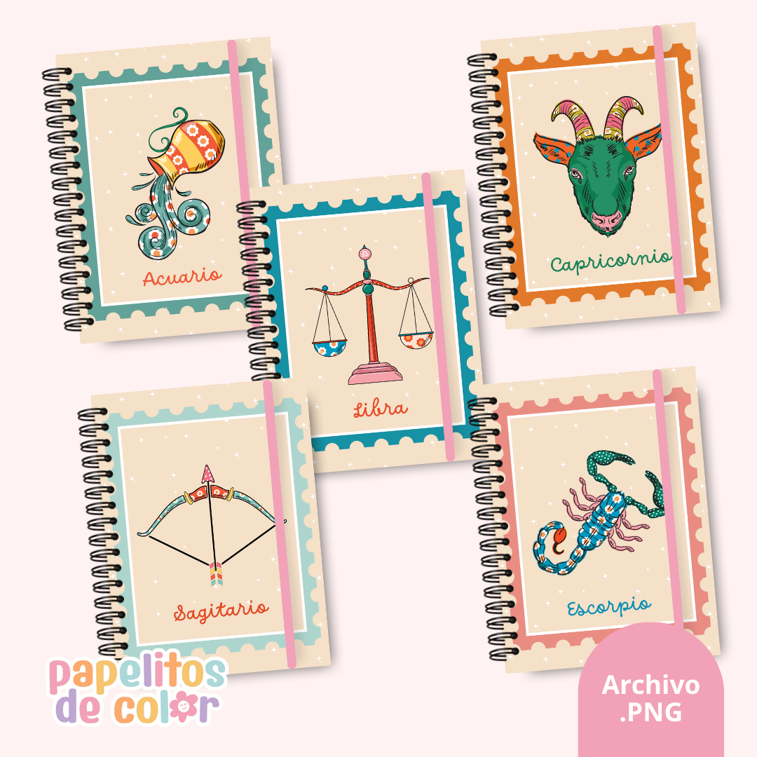 ✨ Pack de 42 Portadas Zodiacales