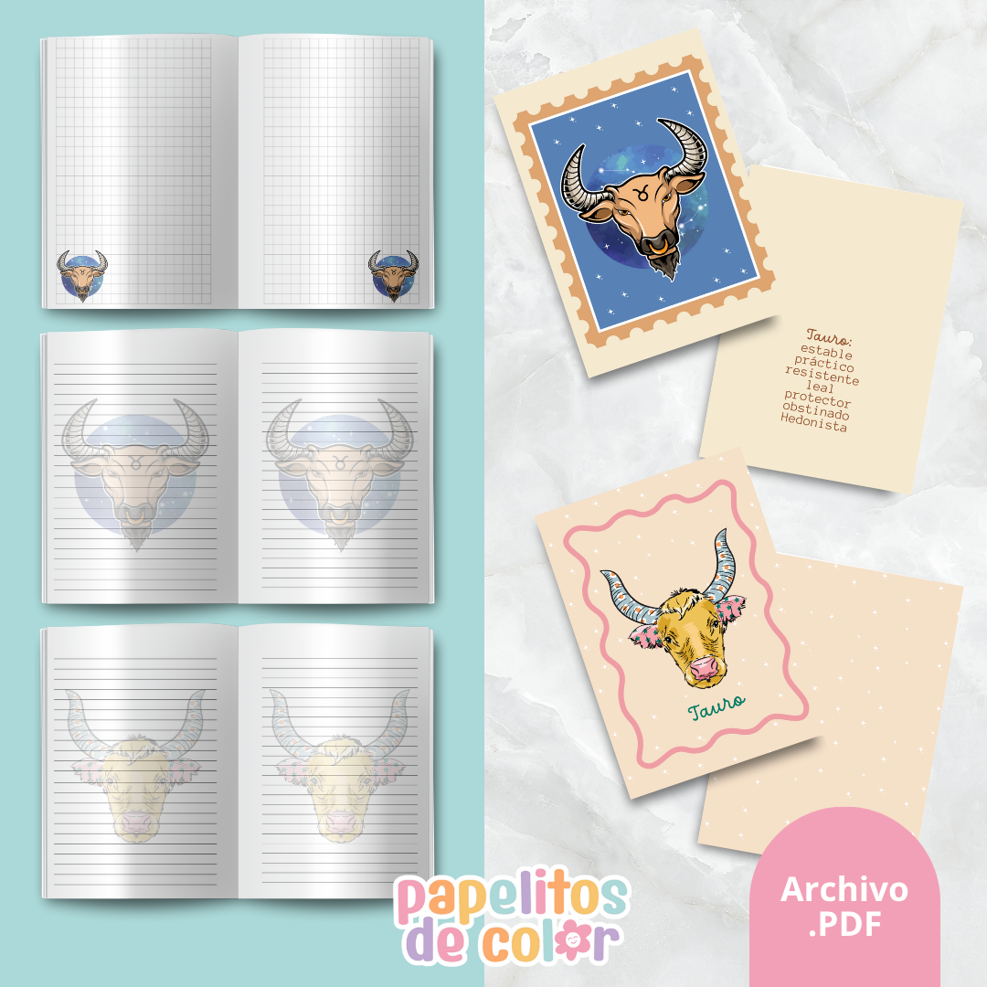 ♓ Cuadernos Abrochados del Zodiaco