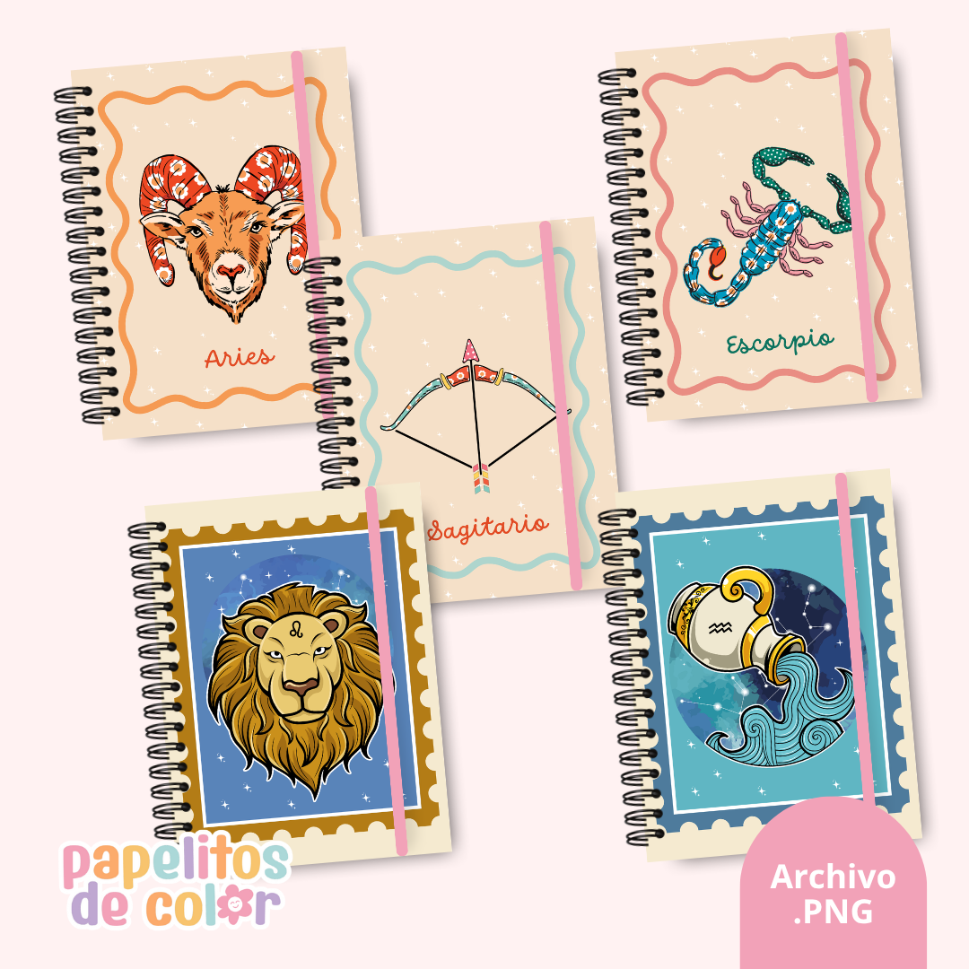 ✨ Pack de 42 Portadas Zodiacales