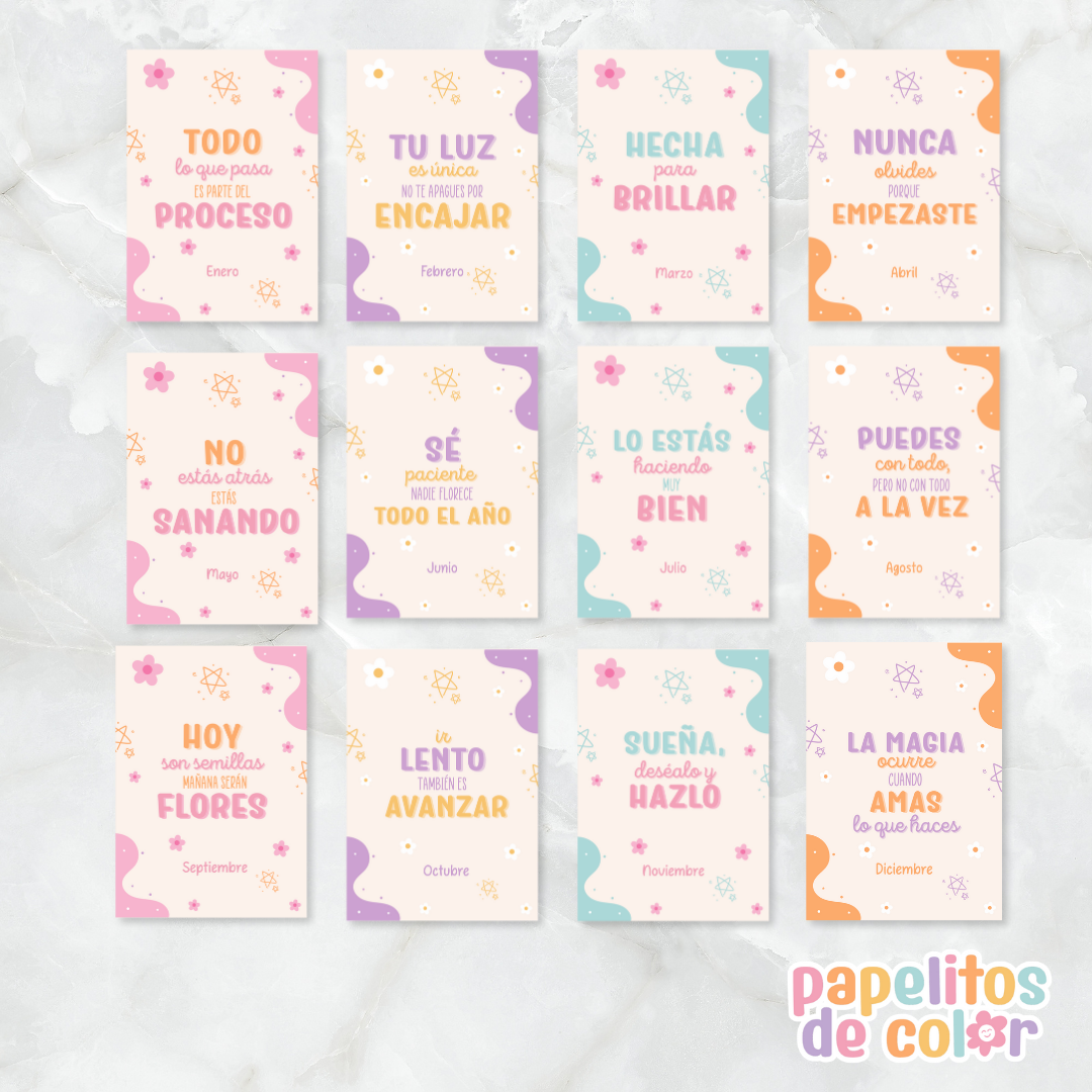📅 Pack 2 – Portadas Mensuales para Agendas ✨