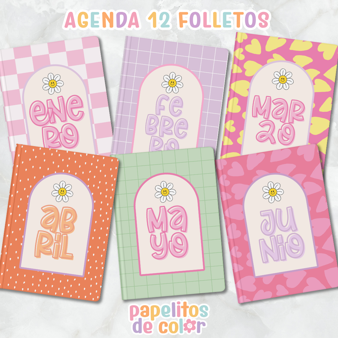 🌷 Agenda Delicada - Estilo Folleto