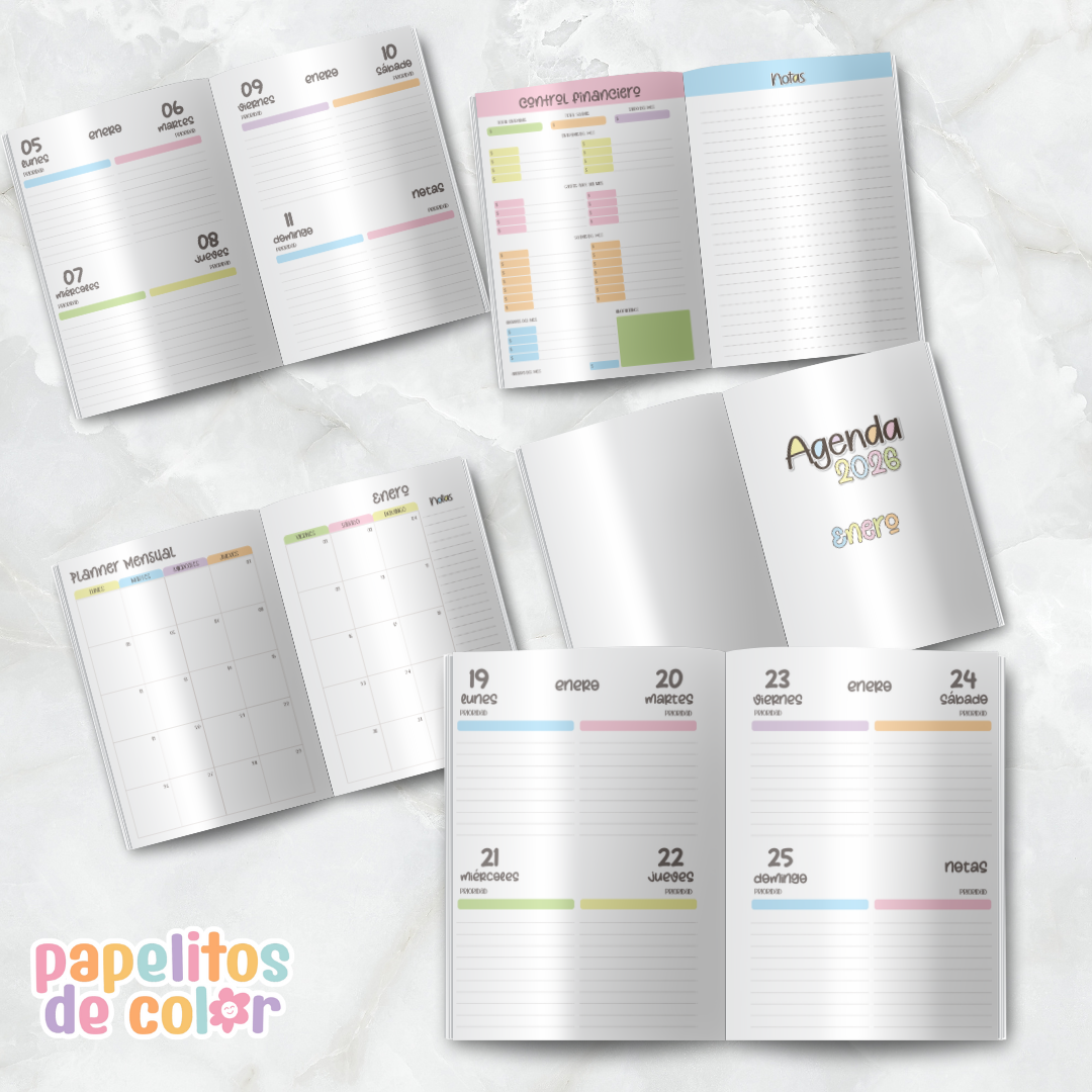 💫Agenda Charletas - Estilo Folleto 🗓️