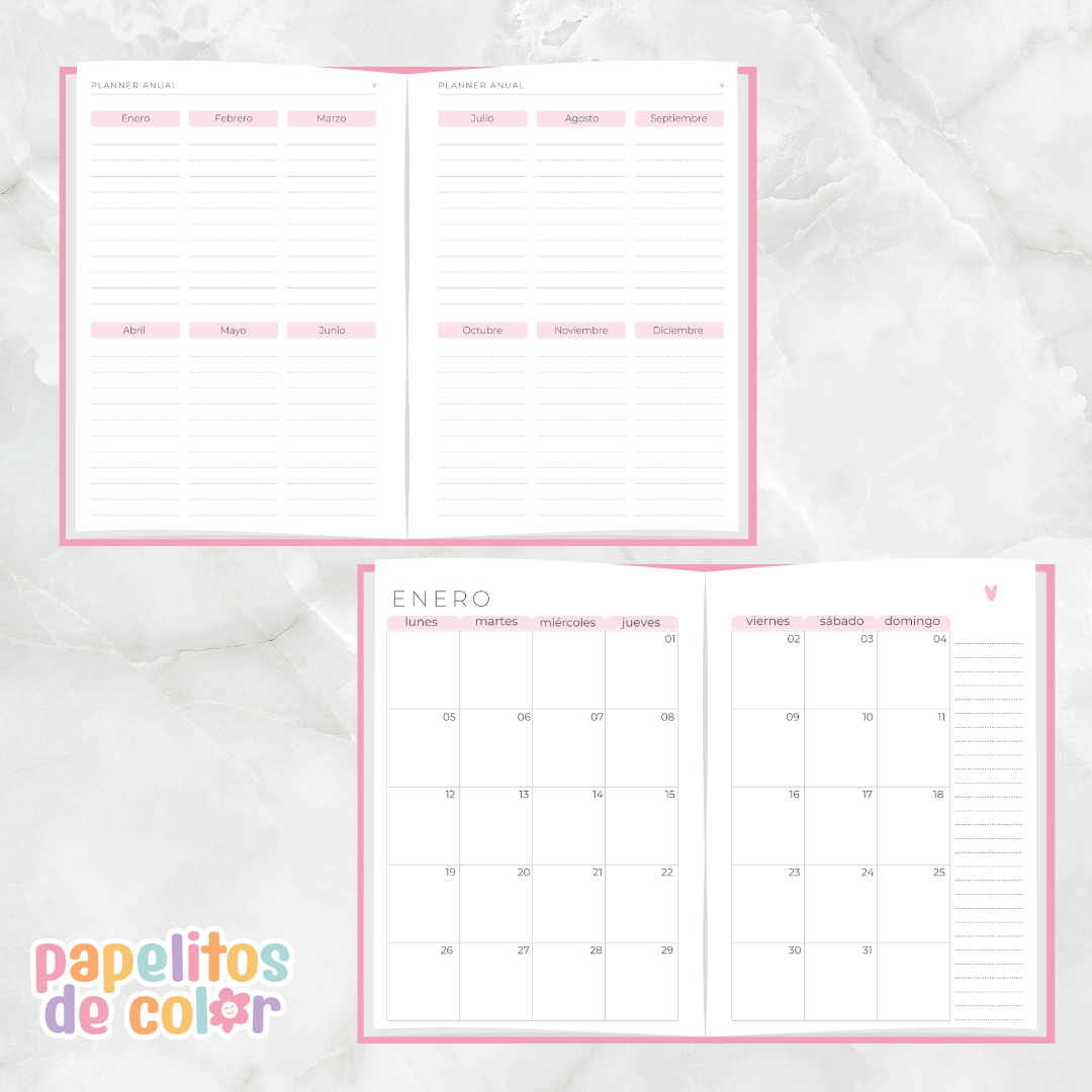 🌷 Agenda Delicada - Estilo Folleto