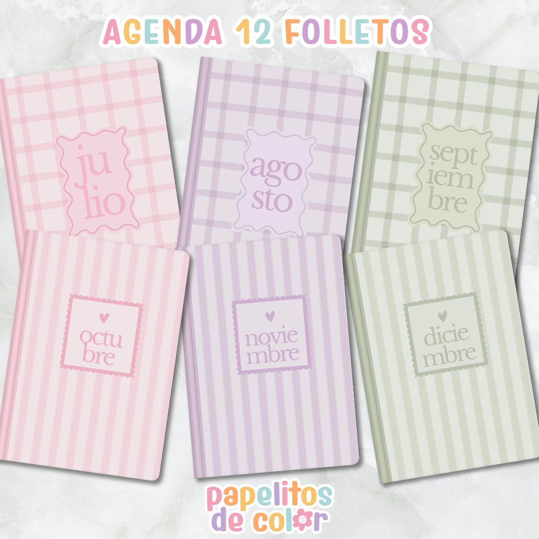 🌷 Agenda Delicada - Estilo Folleto