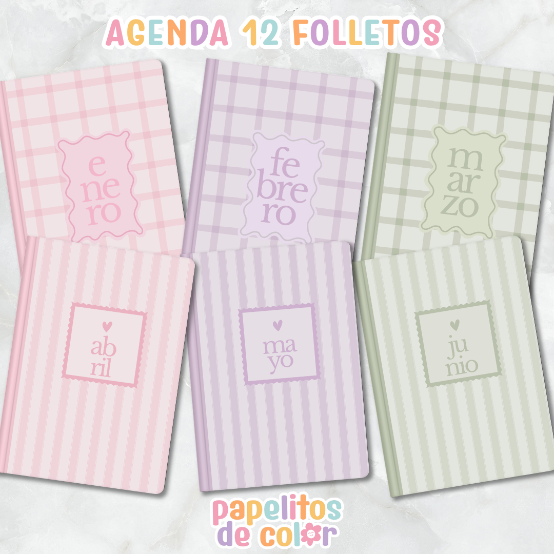 🌷 Agenda Delicada - Estilo Folleto