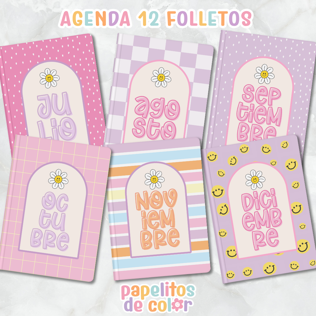 🌷 Agenda Delicada - Estilo Folleto