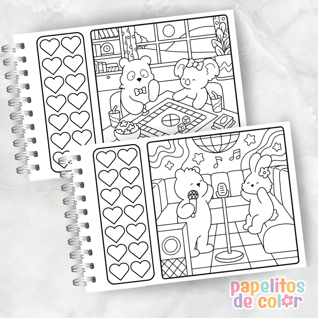 🌸 Libro para Pintar – Cozy Date