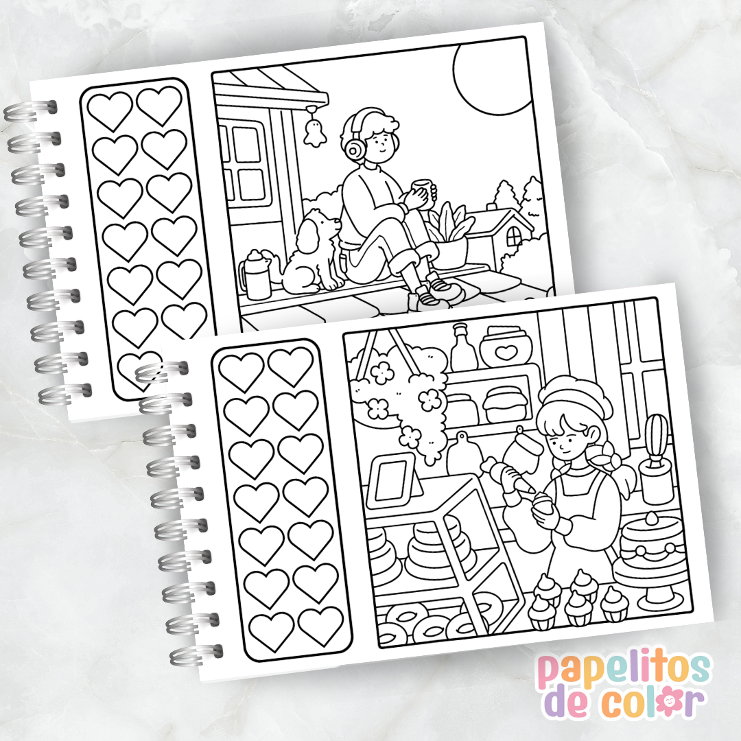🎨 Libro para Pintar – Cozy Moments