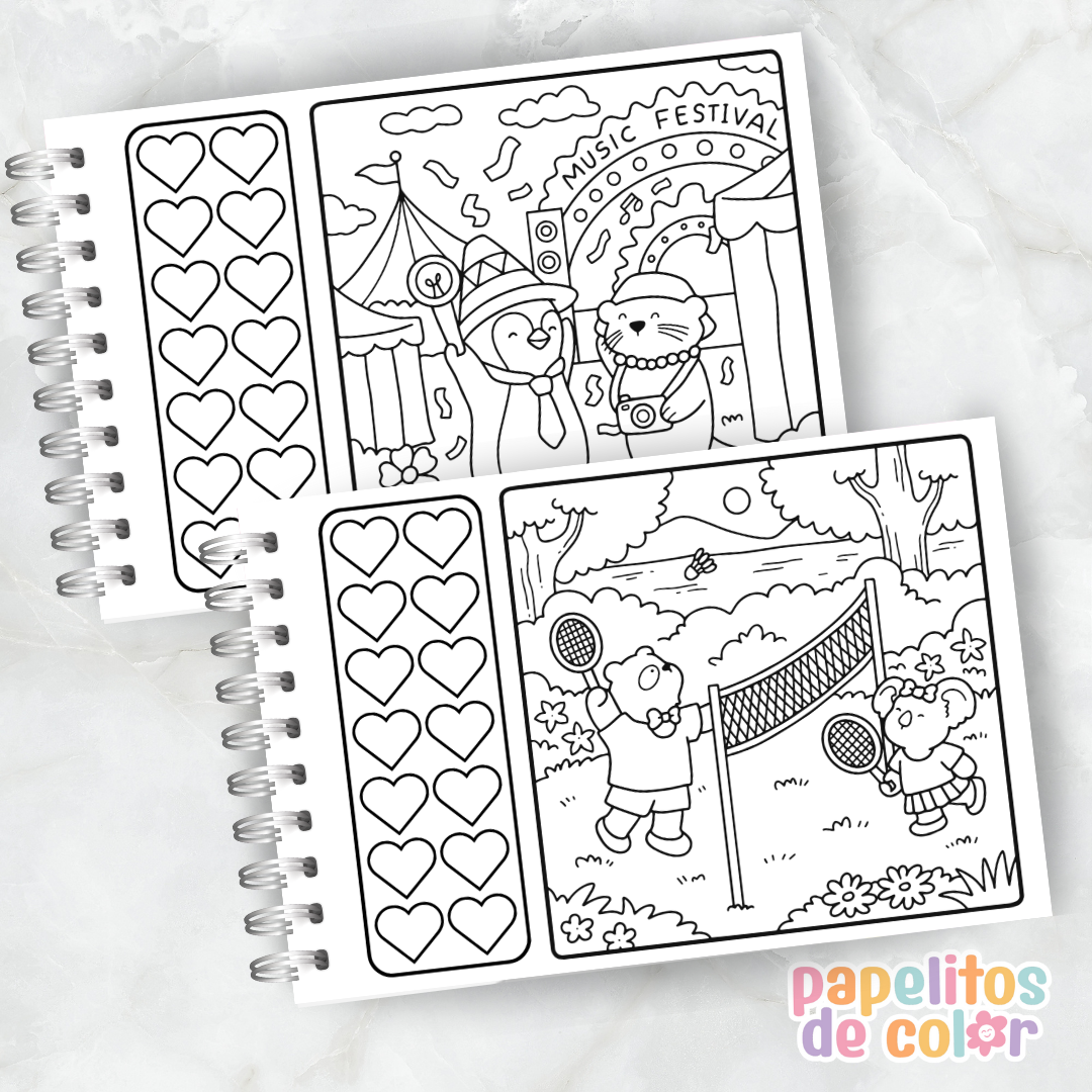 🌸 Libro para Pintar – Cozy Date