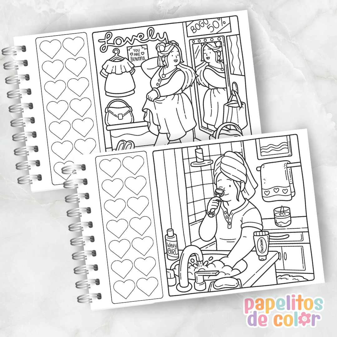 📚Libro para Pintar - Curvy Cuties  ✨