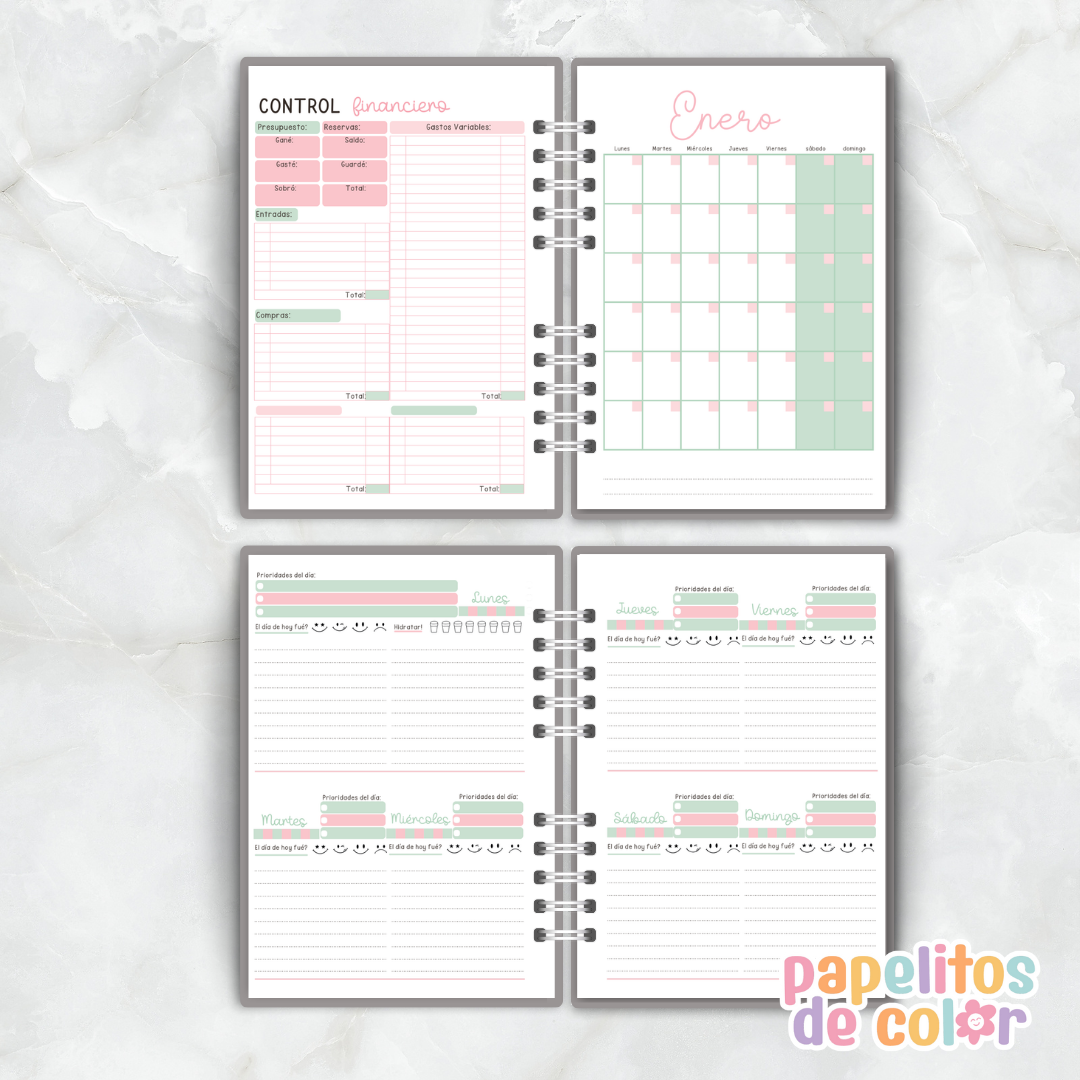 📒✨ Agenda Perpetua Rayas  ✨📒