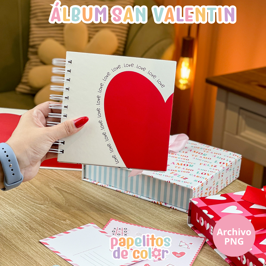 💕📸 Álbum para Polaroids – San Valentín