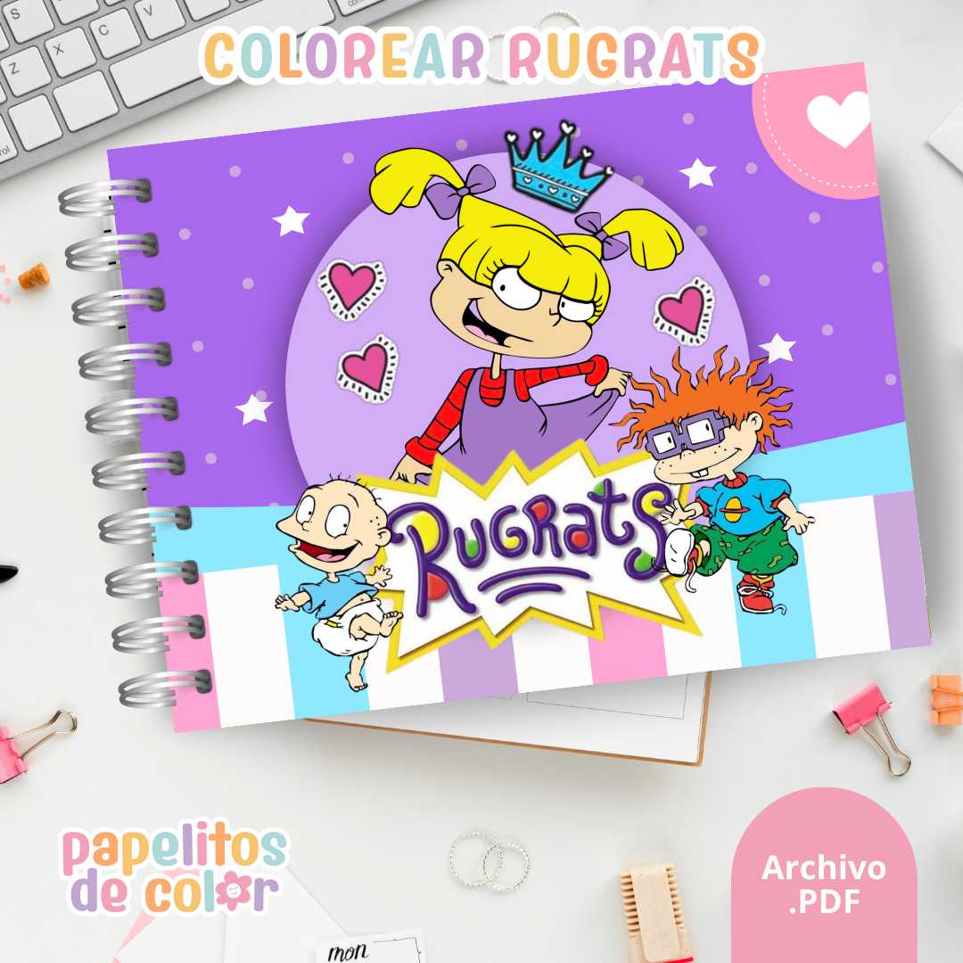 🎨 Libro para Pintar Rugrats 🖍️