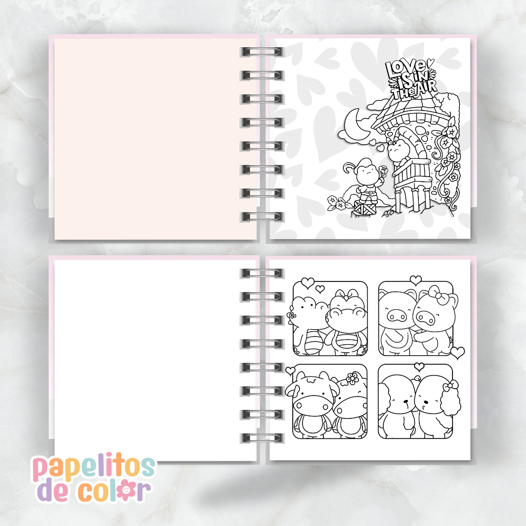💕Love Is In The Air – Libro para Pintar💕