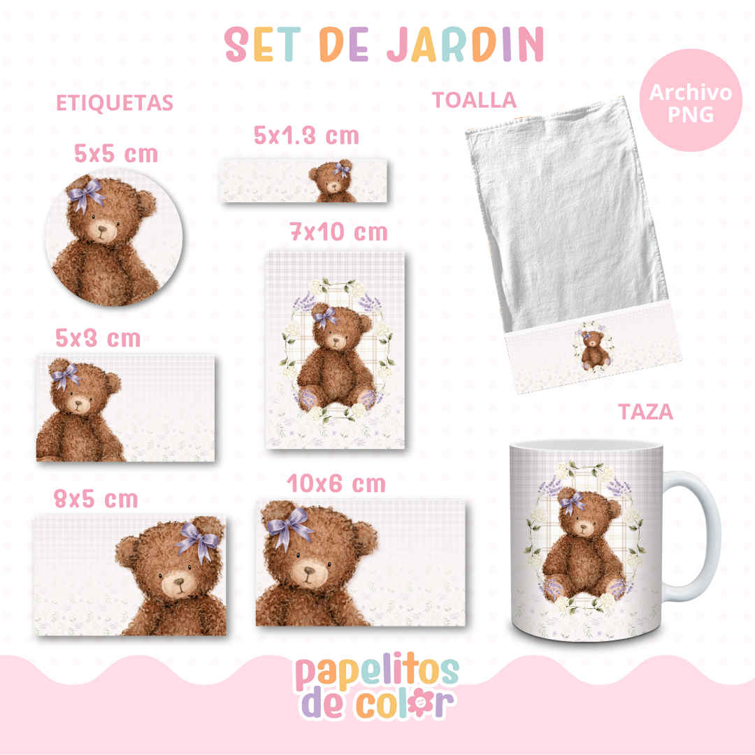 🌸26 - Set Jardín Cute🌿