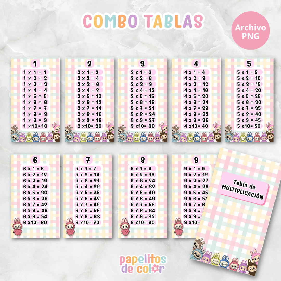📚✨ Tablas para Multiplicar – Vol.2 ✨📚