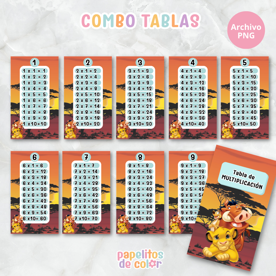 📚✨ Tablas para Multiplicar – Vol.3✨📚