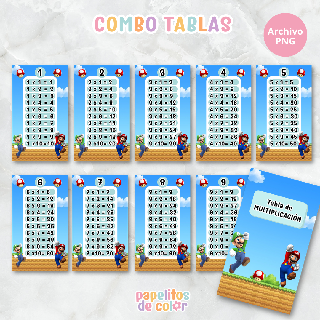 📚✨ Tablas para Multiplicar – Vol.2 ✨📚