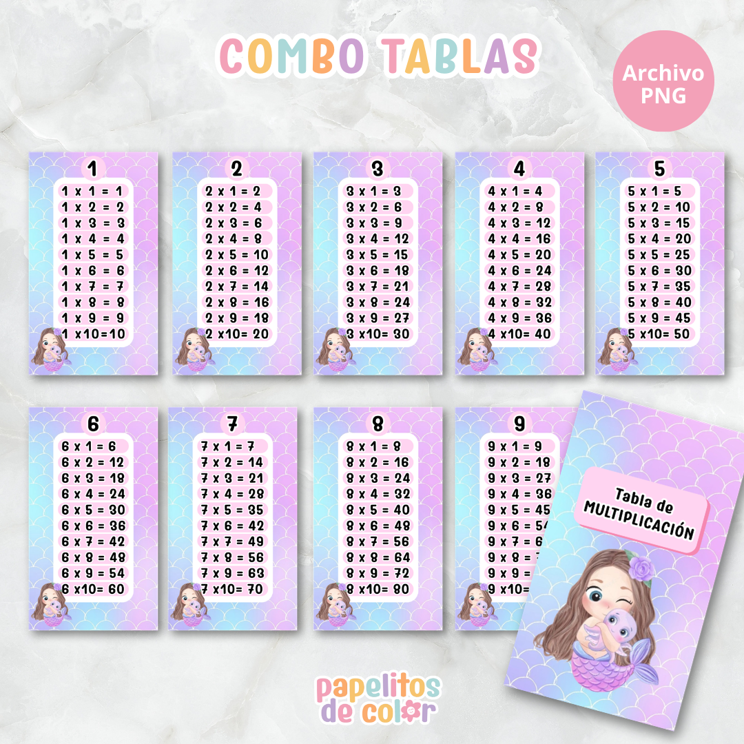 📚✨ Tablas para Multiplicar – Vol. 6 ✨📚