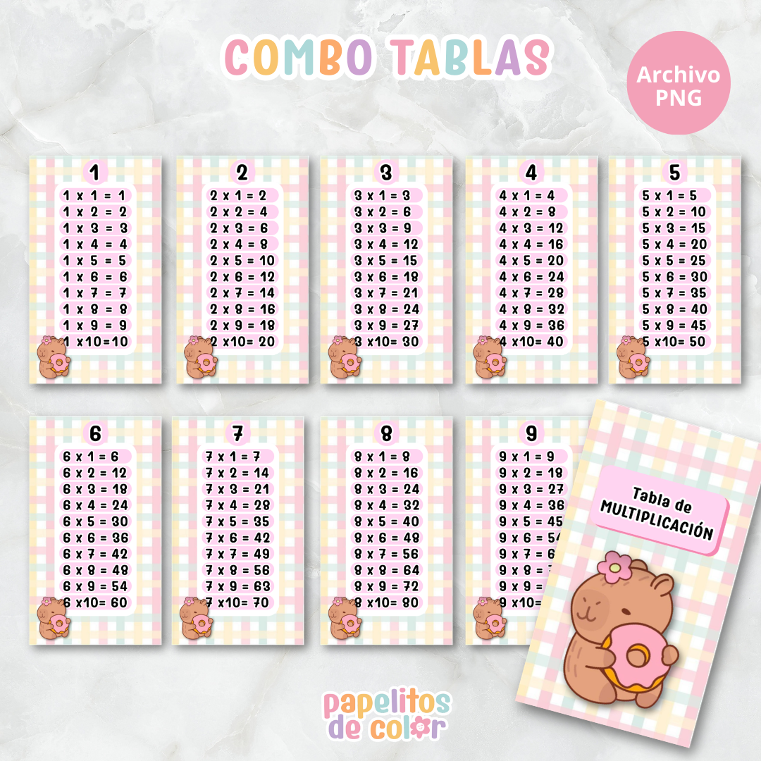 📚✨ Tablas para Multiplicar – Vol.3✨📚