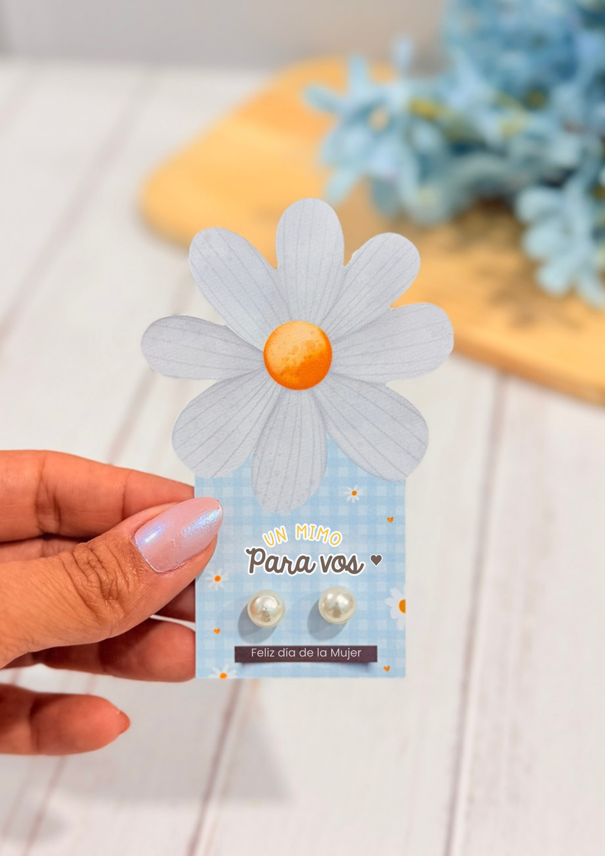🌸 Porta Aros Día de la Mujer – Kit Flower 🌸
