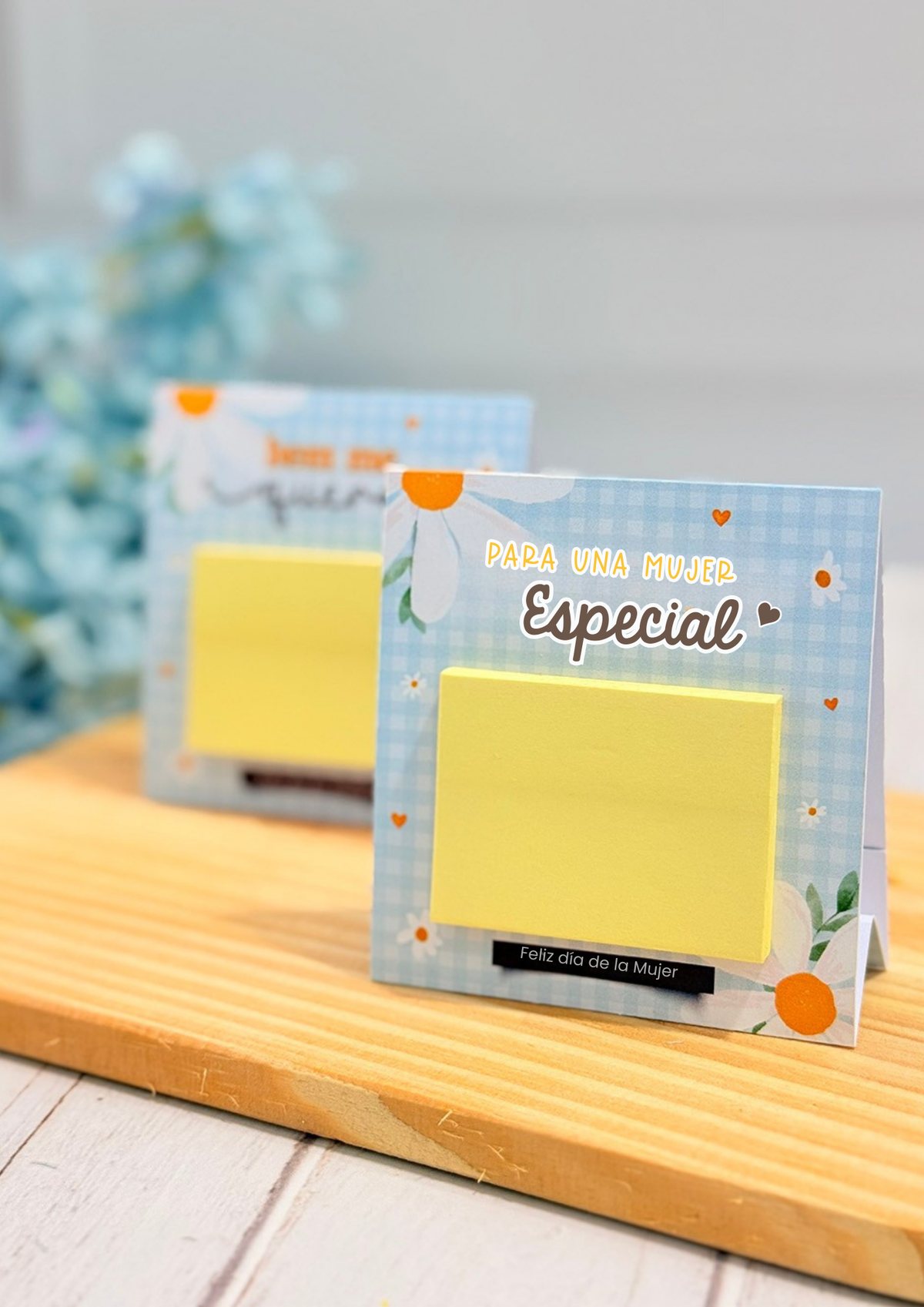 🌸 Porta Post It Día de la Mujer – Kit Flower 🌸📝