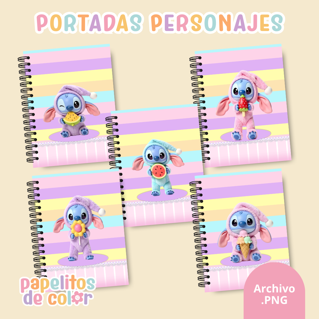 📚✨ Combo Portadas Personajes – Vol. 8 💙🌺