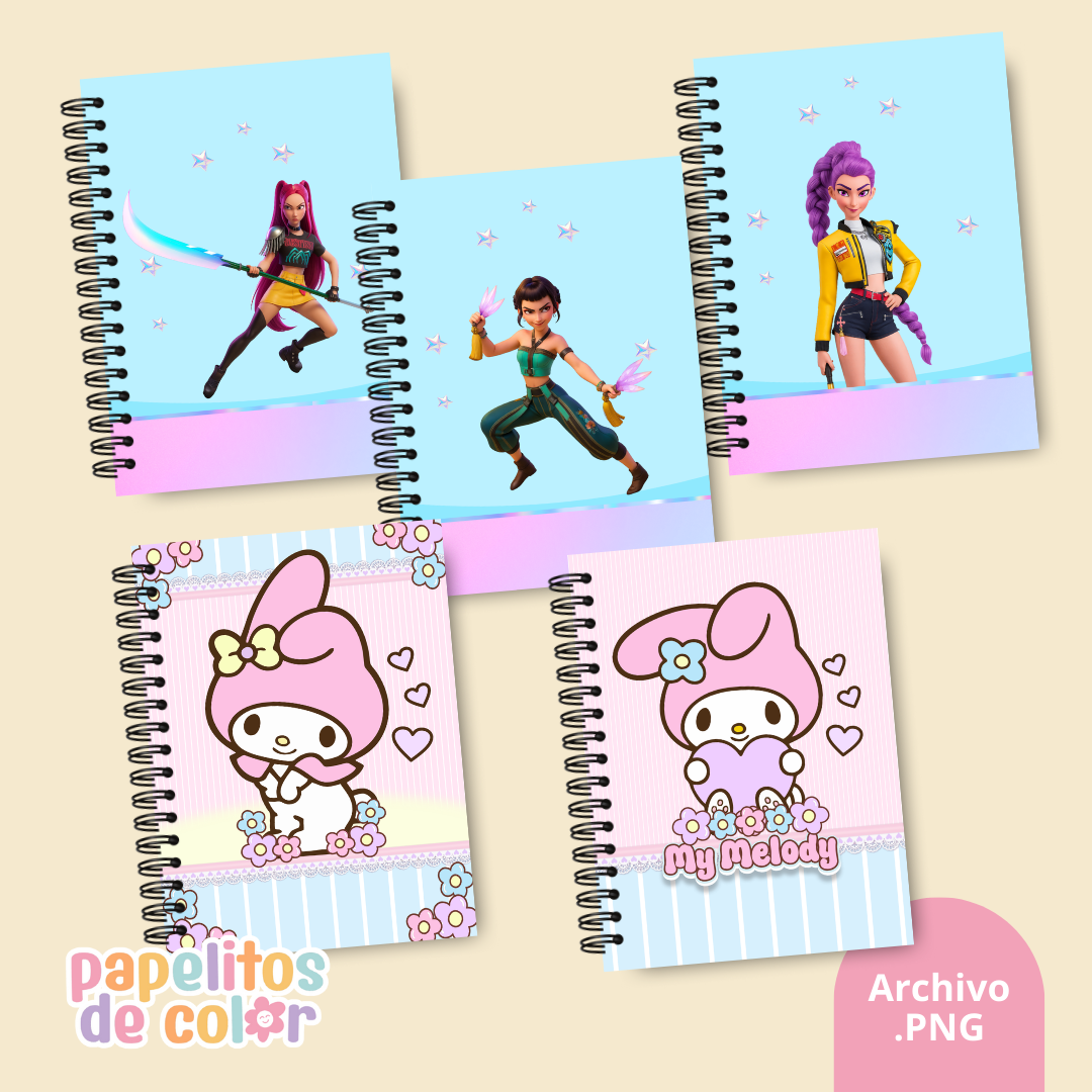 📚✨ Combo Portadas Personajes – Vol. 4 🎨💖