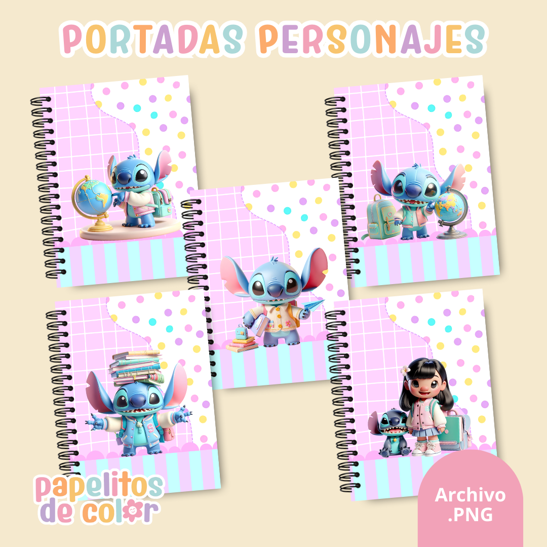 📚✨ Combo Portadas Personajes – Vol. 8 💙🌺