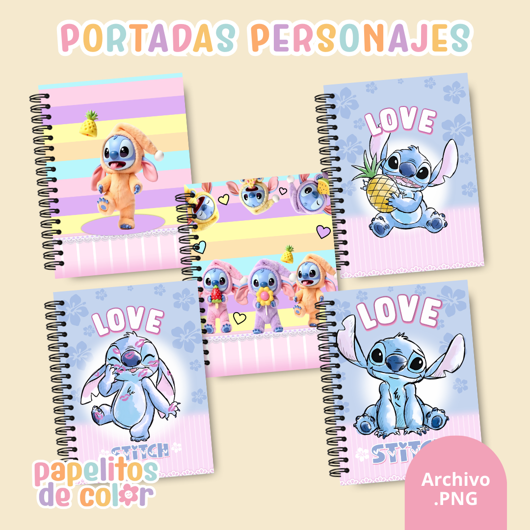 📚✨ Combo Portadas Personajes – Vol. 8 💙🌺