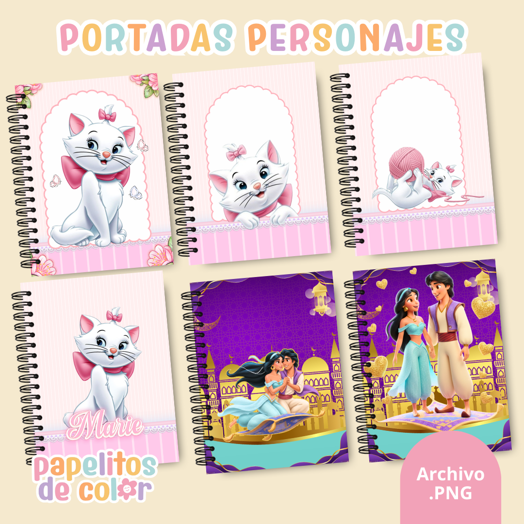 📚✨ Combo Portadas Personajes – Vol. 13 🌵✨