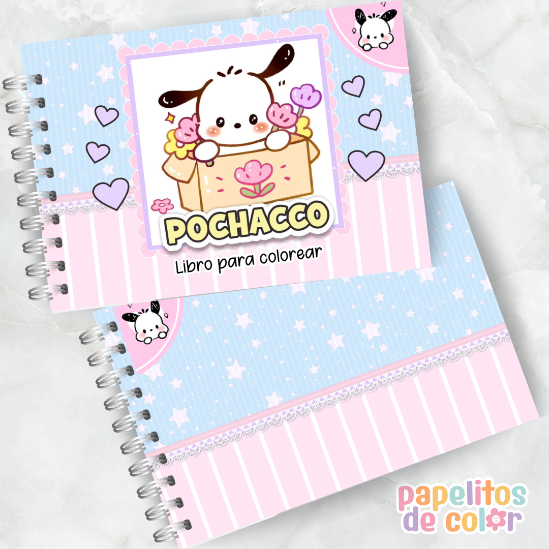 🐶🎨 Libro para Pintar de Pochacco 🖍️✨