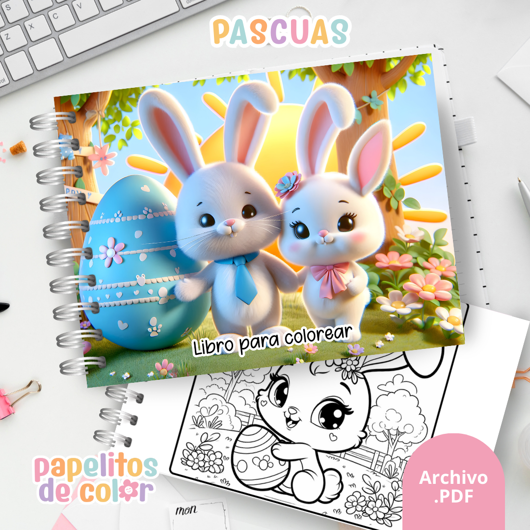 🐰✨ Libro para pintar de Pascuas ✨🐰