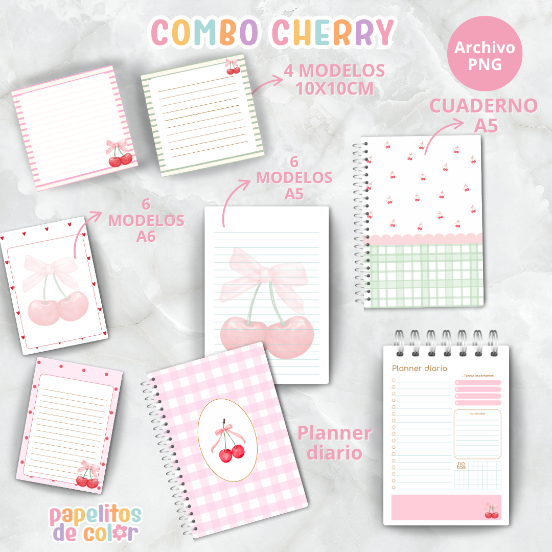 🍒✨ Combo Cherry Súper Cute ✨🍒