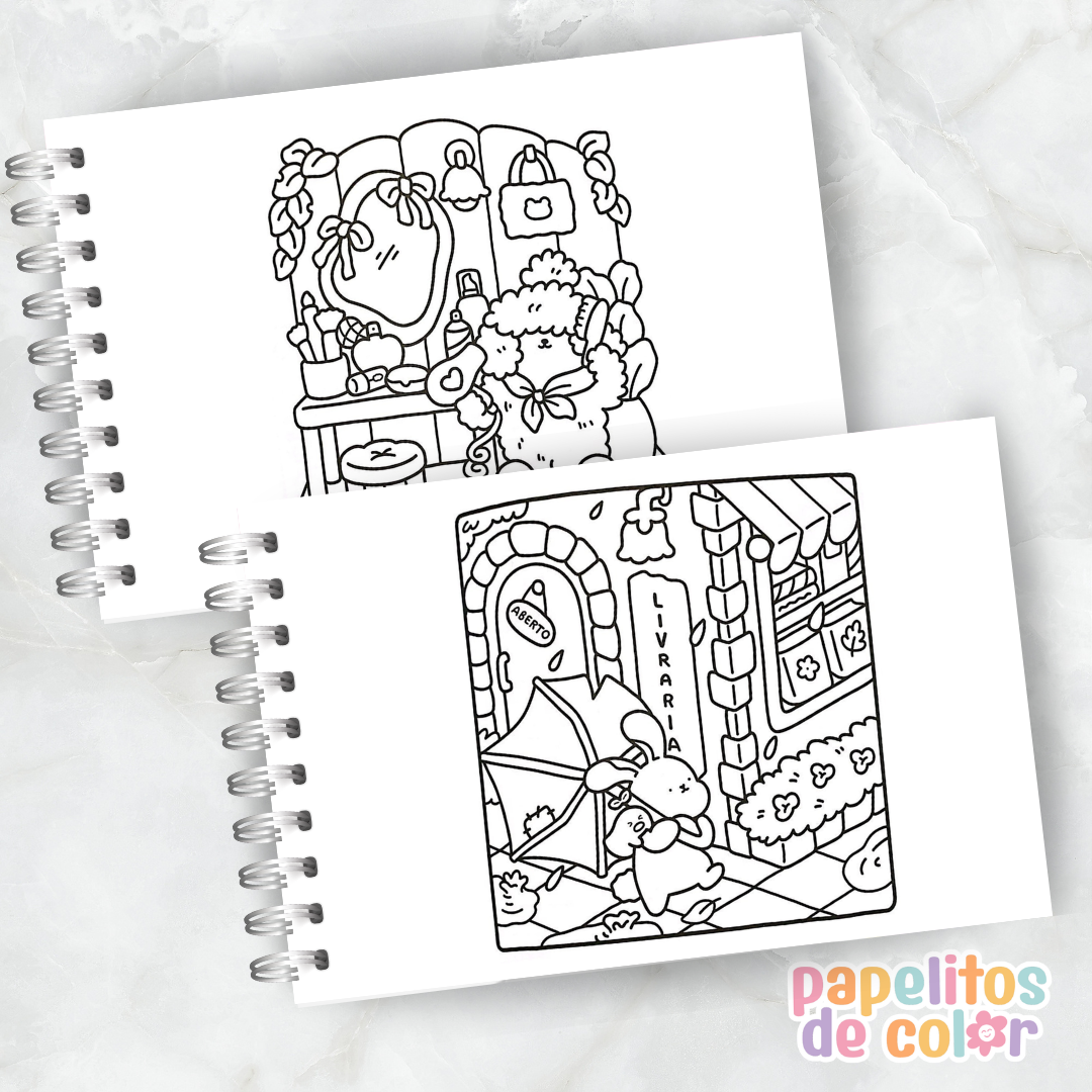 🧸✨ Libro para Pintar Criaturas Fofinhas 🎨💖