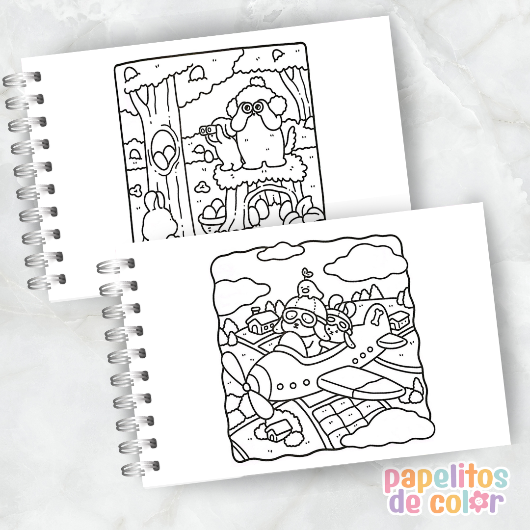 🧸✨ Libro para Pintar Criaturas Fofinhas 🎨💖