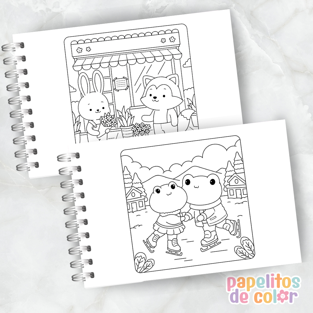 🧸✨ Libro para Pintar Cuddly Friends 🎨💖