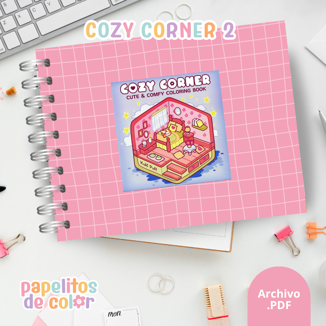 🏡 Libro para Pintar Cozy Corners 2✨