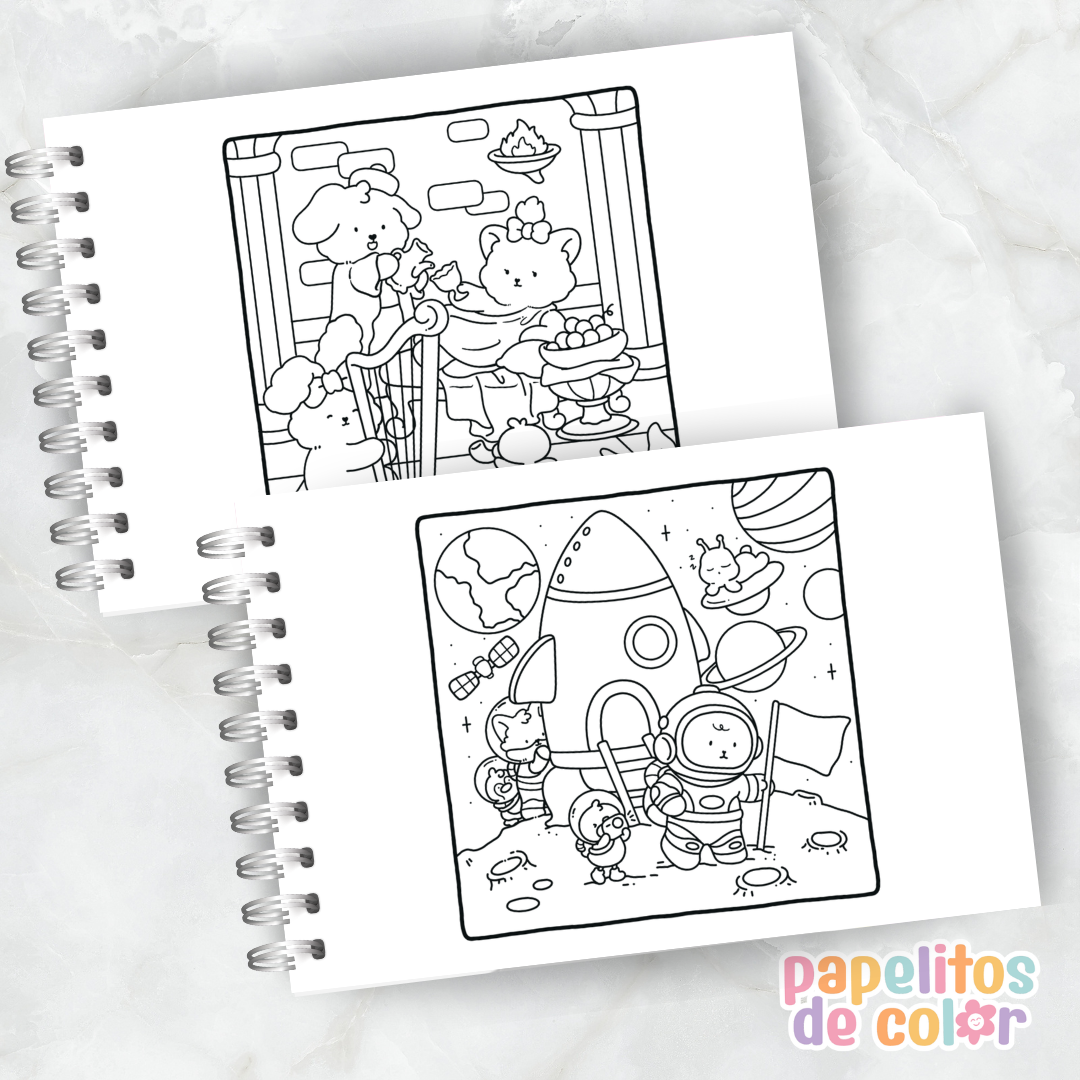 😄✨ Libro para pintar tickle time ✨🎈