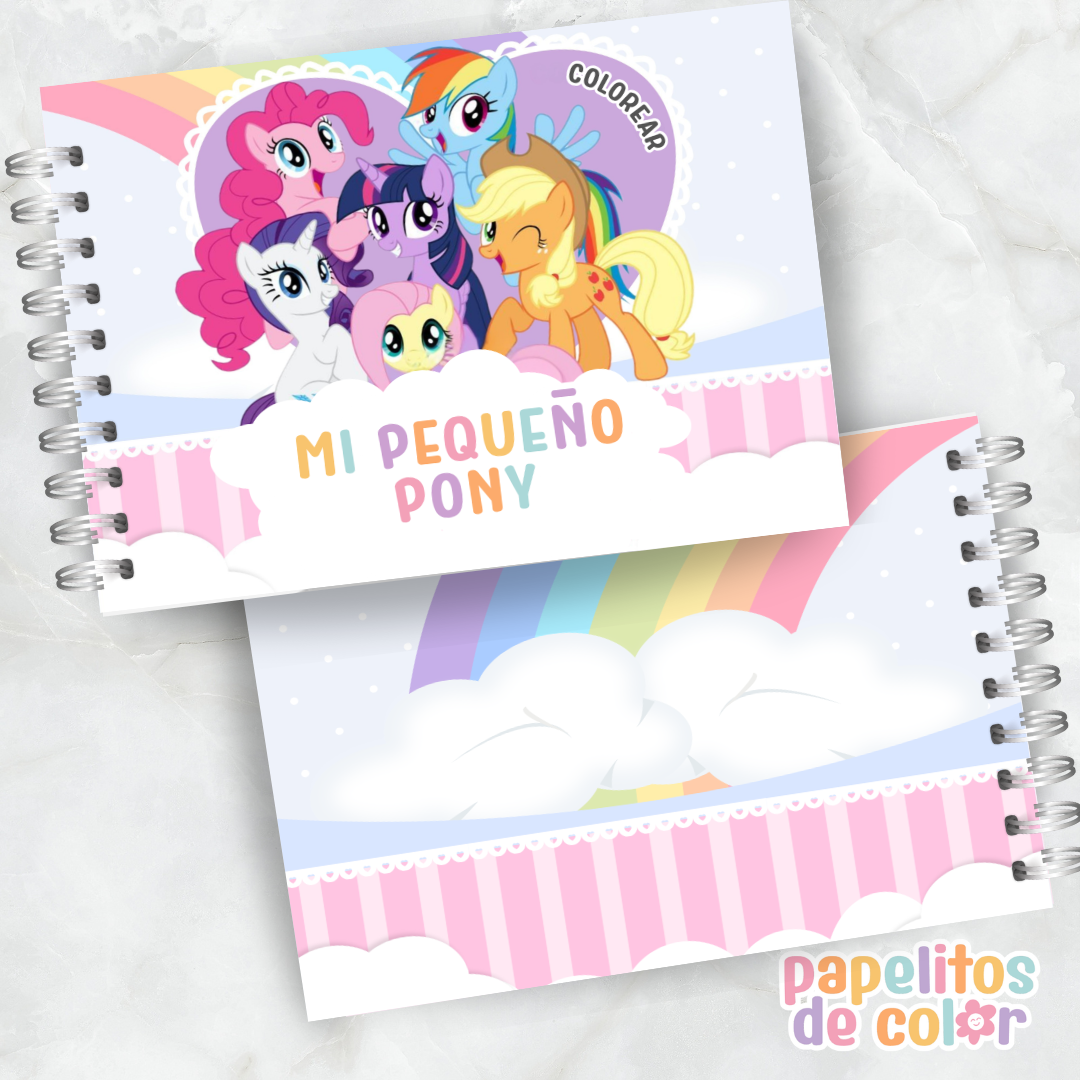 🦄🌈 Libro para pintar Mi Pequeño Pony 🌈🦄