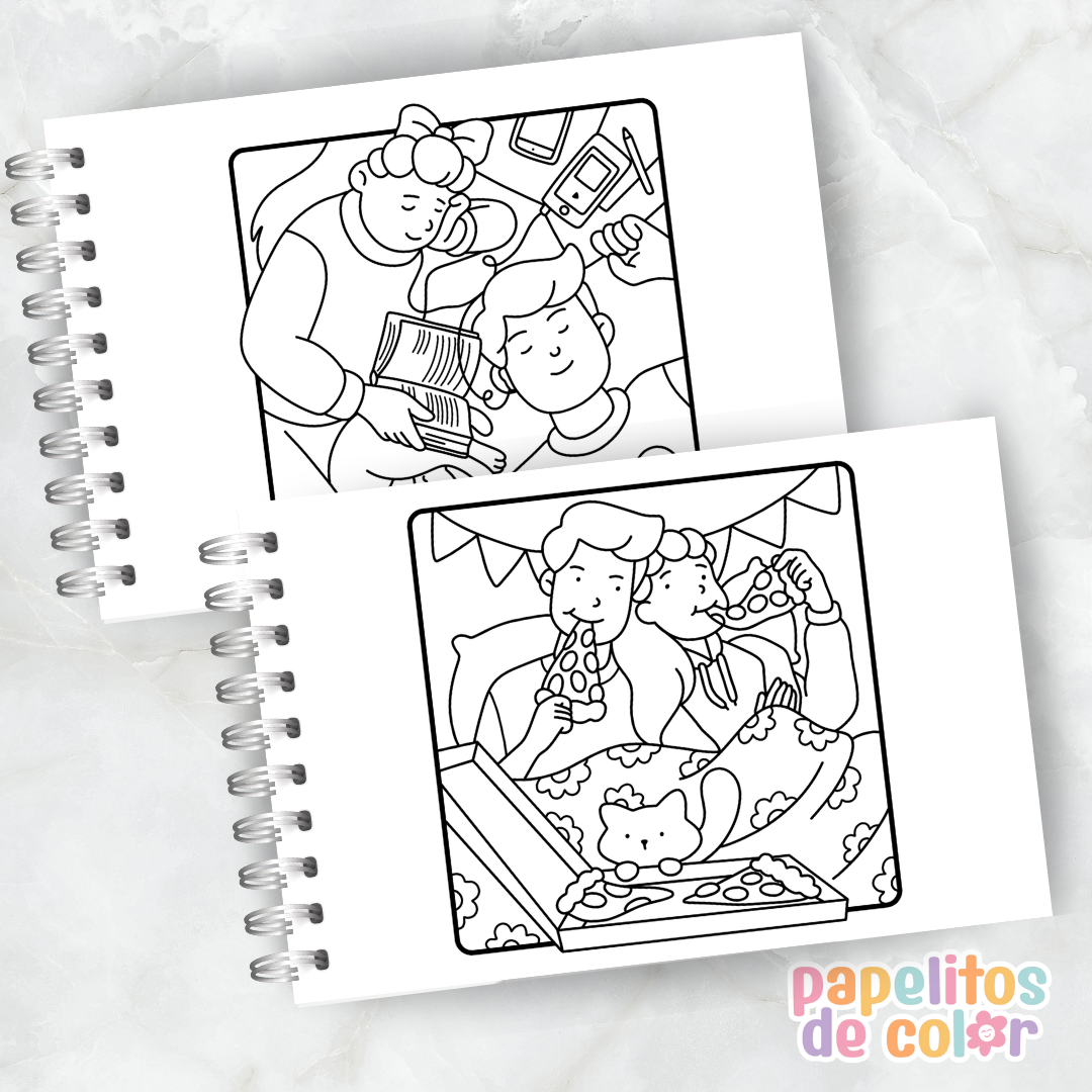 🐱 Libro para Pintar Purr Moments✨